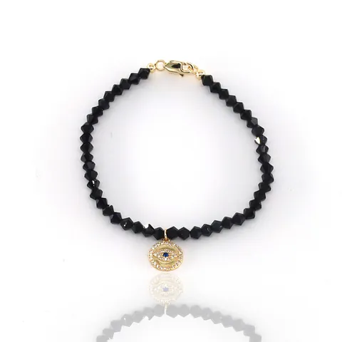 Jo Harpur's Black Onyx Evil Eye Bracelet