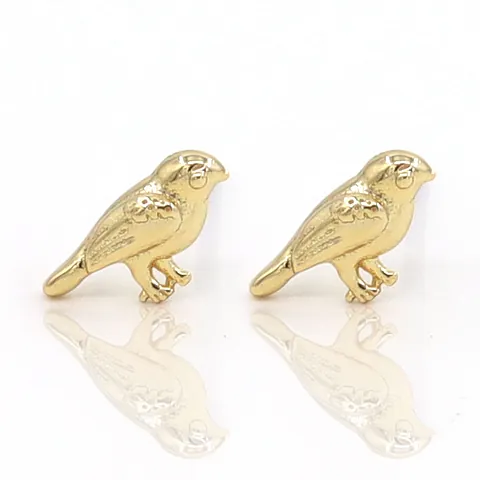 Gold Robin Studs Gold Filled